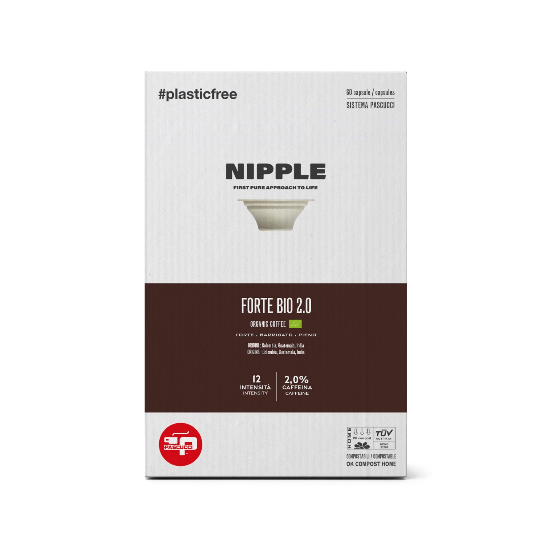CAFEA FORTE BIO 2.0  ÎN CAPSULA NIPPLE (60 BUC) – Costul unei capsule este 1.92 lei