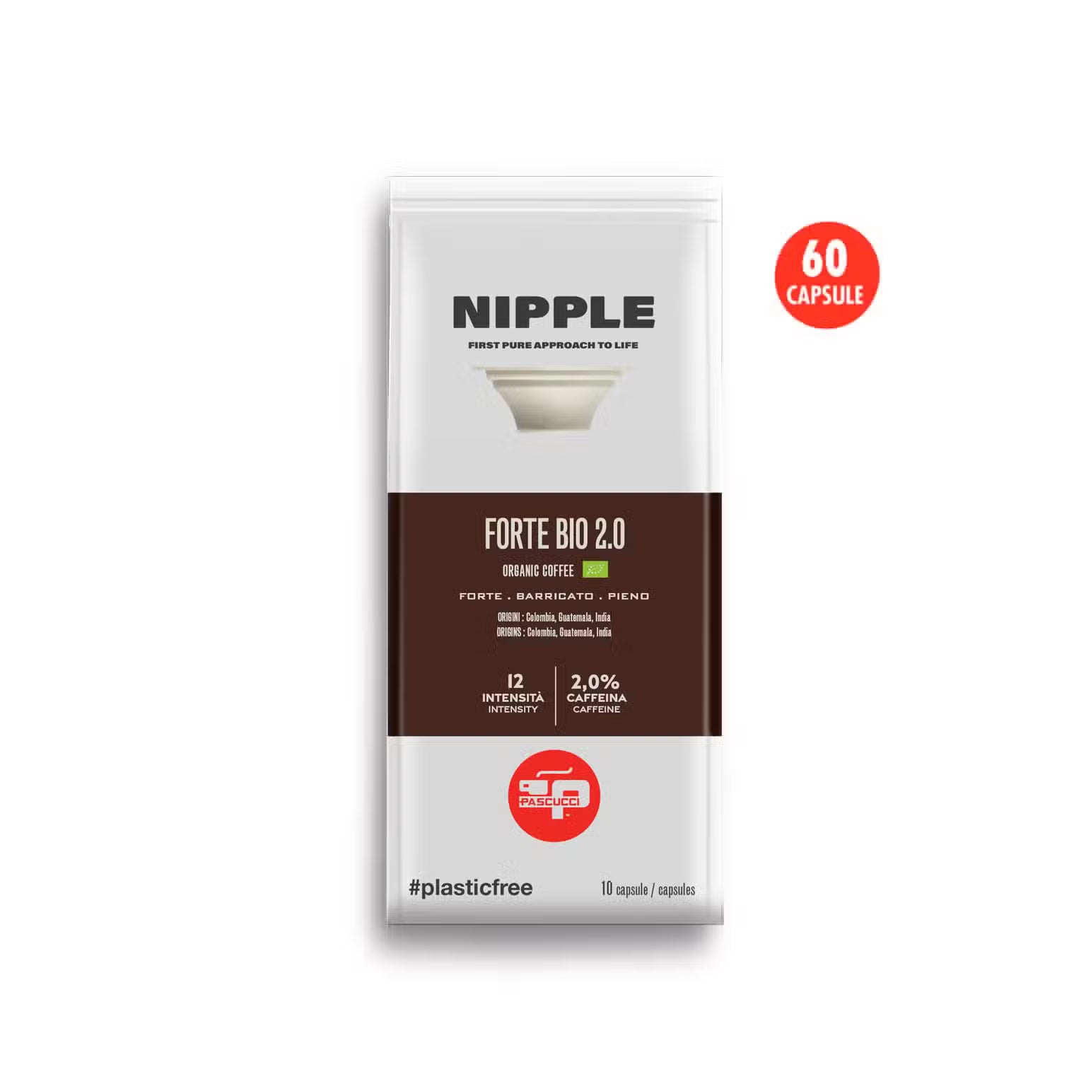 CAFEA FORTE BIO 2.0  ÎN CAPSULA NIPPLE (60 BUC) – Costul unei capsule este 1.92 lei