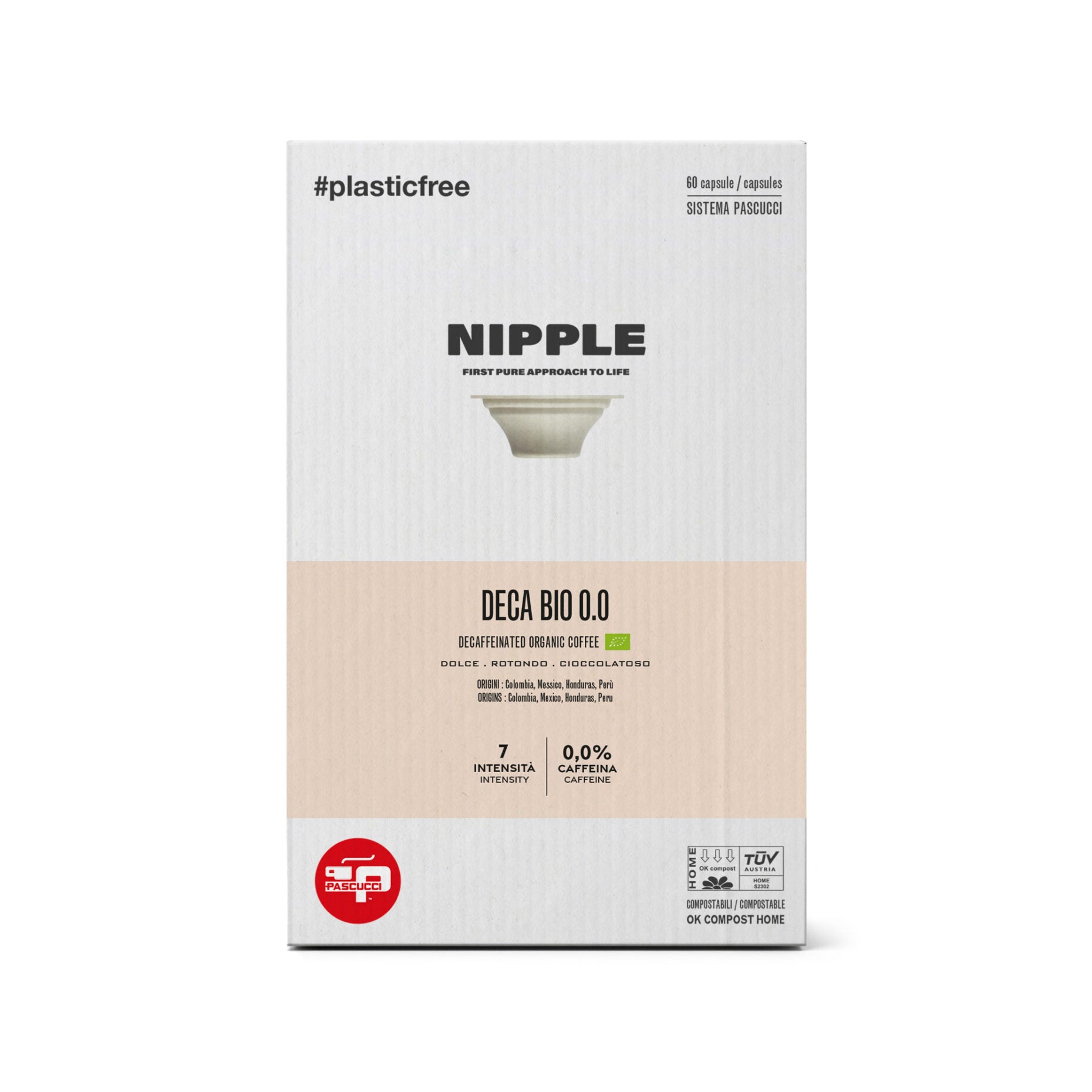 CAFEA DECA BIO 0.0  ÎN CAPSULA NIPPLE (60 BUC) – Costul unei capsule este 2.12 lei