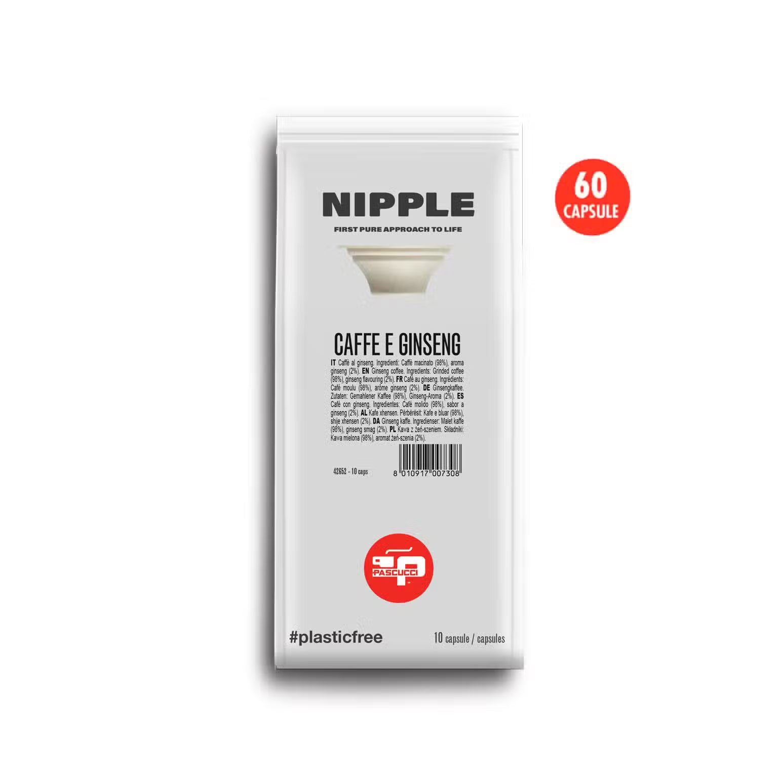 CAFEA & GINSENG 2.1  ÎN CAPSULA NIPPLE (60 BUC) – Costul unei capsule este 2.24 lei