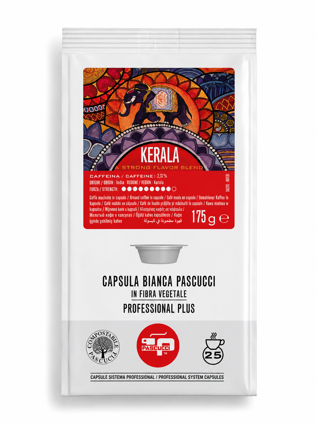 CAFEA KERALA ÎN CAPSULA BIANCA PROFESSIONAL PLUS (25 BUC) – COSTUL UNEI CAPSULE ESTE 2.96 LEI