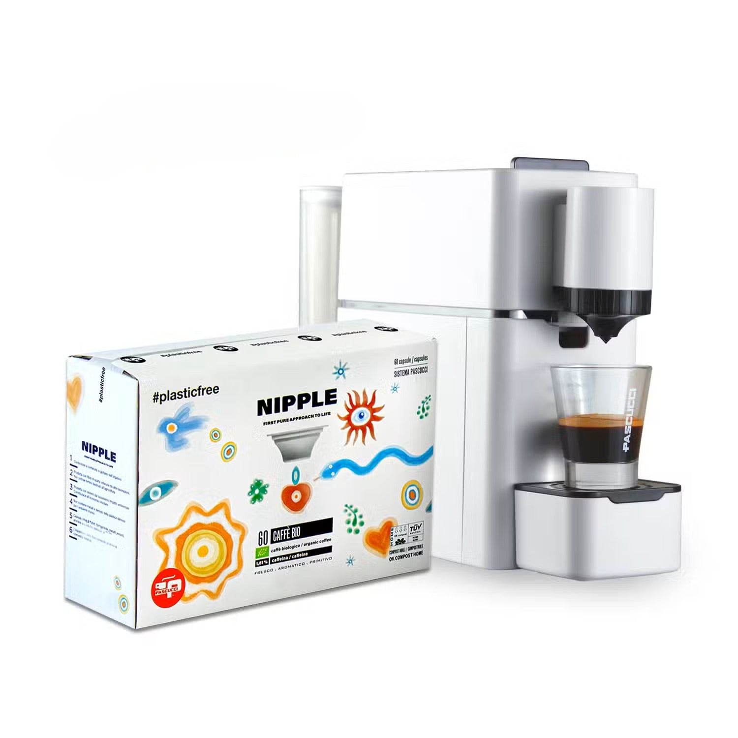 ESPRESSOR NIPPLE WHITE | compatibil capsule NIPPLE BIO